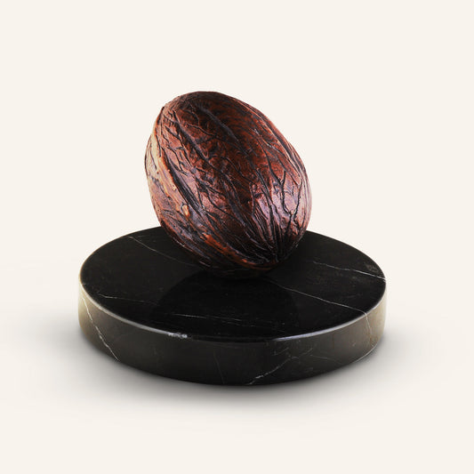 Black Marble Base Dark Brown Walnut