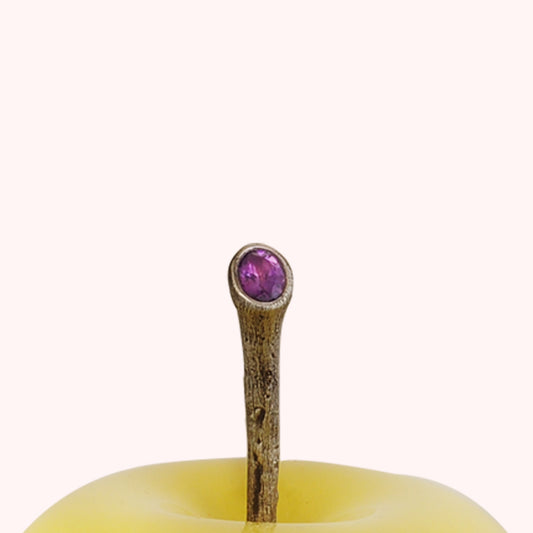 The Joy of Spring - Amethyst & Yellow Apple