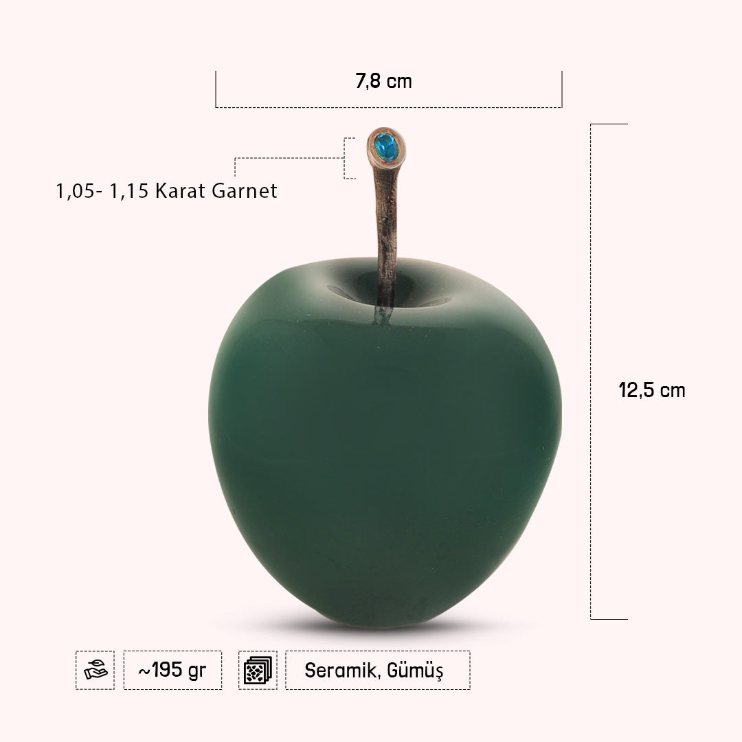 Peaceful Spirit - Garnet and Green Apple